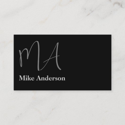 モノグラム実在エステート名刺スタイル 名刺 (正面)