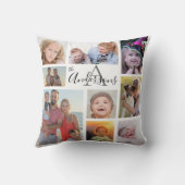 モノグラム家族8枚カスタマイズ写真 クッション (裏面)
