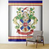 モノグラム家紋ナイトシールドドラゴンソード タペストリー (インサイチュ)