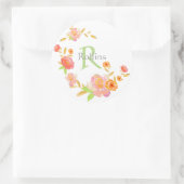 モノグラム封筒用シールとシール ラウンドシール (バッグ)