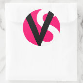 モノグラム封筒用シールシール ラウンドシール (バッグ)