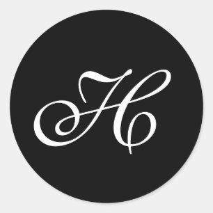 モノグラム封筒用シール ラウンドシール