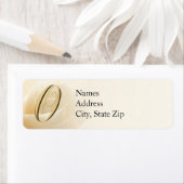 モノグラム差出人住所ラベル文字O ラベル (インサイチュ)