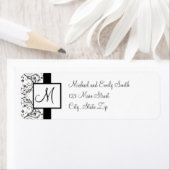 モノグラム差出人住所ラベル ラベル (インサイチュ)