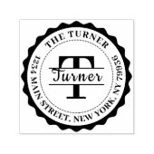 モノグラム差出人住所 セルフインキングスタンプ (デザイン)