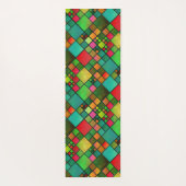 モノグラム市松模様にカラフルパターン用ヨガマット ヨガマット (裏面)