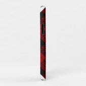 モノグラム市松模様にクリスマス赤バッファロープレイド Case-Mate iPhoneケース (裏面/右)