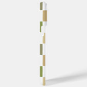 モノグラム市松模様にグリーンとベージュモダンパターン Case-Mate iPhoneケース (裏面 / 右)