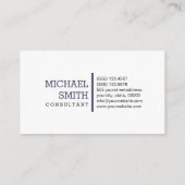 モノグラム平白エレガント独立モダン 名刺 (裏面)