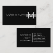 モノグラム平黒ニッモダンケル 名刺 (正面/裏面)