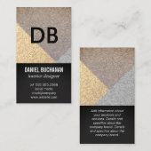 モノグラム幾何パタコンテンポラリーーン 名刺 (正面/裏面)