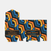 モノグラム幾何学模様ベビーシャワー フェイバーボックス (折り畳みなし)