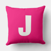 モノグラム幾何学的ピンクグリーンレッド クッション (裏面)