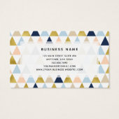 モノグラム幾何学的名刺 (裏面)