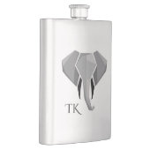 モノグラム幾何学象の頭 フラスク (右)