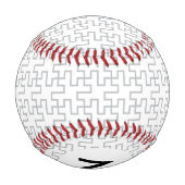 モノグラム幾何抽象芸術床デザイン 野球ボール (裏面)
