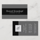 モノグラム弁護士名刺 名刺 (正面/裏面)