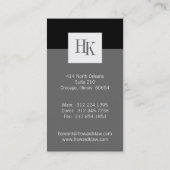 モノグラム弁護士名刺 名刺 (裏面)