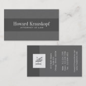 モノグラム弁護士名刺 名刺 (正面/裏面)