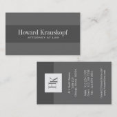 モノグラム弁護士名刺 名刺 (正面/裏面)