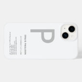 モノグラム弁護士 モダン Case-Mate iPhoneケース (裏面 (横))