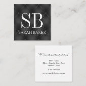 モノグラム強化パディング スクエア名刺 (正面/裏面)