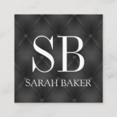 モノグラム強化パディング スクエア名刺 (正面)