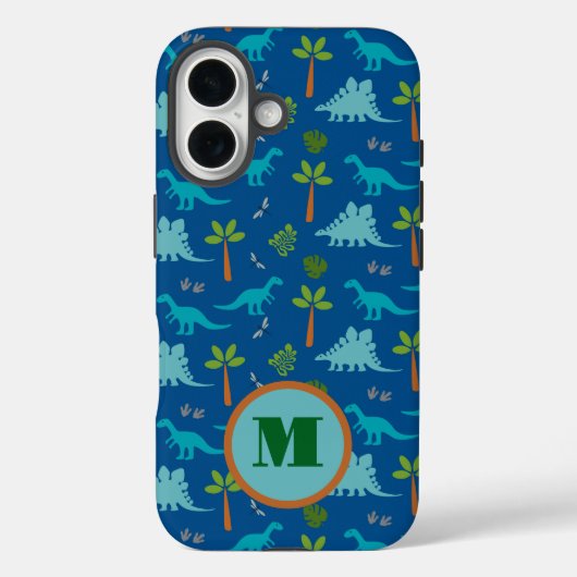 モノグラム恐竜iPhone / iPadケース Case-Mate iPhoneケース (裏面)