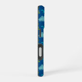 モノグラム恐竜iPhone / iPadケース iPhone 16ケース (右側面)