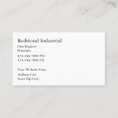 モノグラム愛国心の名刺 名刺 (裏面)