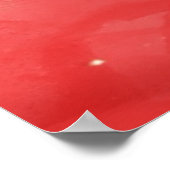 モノグラム感動的：赤の上に黒 | ポスター (角)