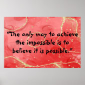 モノグラム感動的：赤の上に黒 | ポスター (正面)