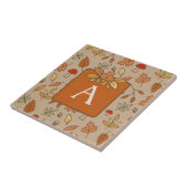 モノグラム感謝祭紅葉 タイル (側面)