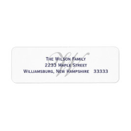 モノグラム戻りラベル ラベル