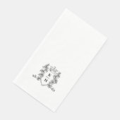 モノグラム手描きクレスト白黒結婚ズ (コーナー)