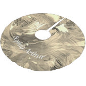 モノグラム抽象芸術アートブラシストロークヴィンテージスタイル ブラッシュドポリエステルツリースカート (アングル)