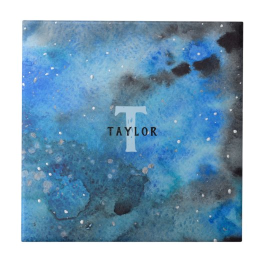 モノグラム抽象芸術アート タイル (正面)