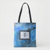 モノグラム抽象芸術アート トートバッグ (正面)