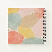 モノグラム抽象芸術スケッチブック ノートブック (裏面)