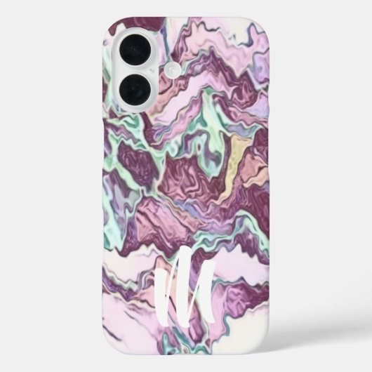 モノグラム抽象芸術パターン Case-Mate iPhoneケース (裏面)