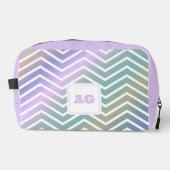 モノグラム抽象芸術レインボーシェブロンカットソーバッグ ドップキット (正面)