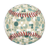 モノグラム抽象芸術レトロパターン 野球ボール (正面)