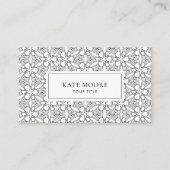 モノグラム抽象芸術幾何学模様 名刺 (正面)