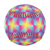 モノグラム抽象芸術2乗ベクトルモザイク 野球ボール (正面)