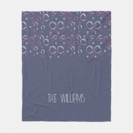 モノグラム抽象芸術 フリースブランケット