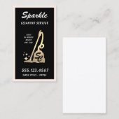 モノグラム掃除機、クリーニングサービスメイドCa コーリングカード (正面/裏面)