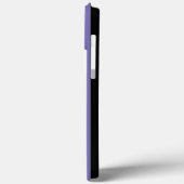 モノグラム携帯電話ケースHAMbyWG – ブラック&パープル Case-Mate iPhoneケース (裏面 / 左)