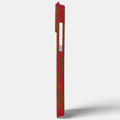 モノグラム携帯電話ケースHAMbyWG – 赤 Case-Mate iPhoneケース (裏面 / 左)