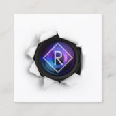 モノグラム撮影クリエイティブカメラ スクエア名刺 (正面)