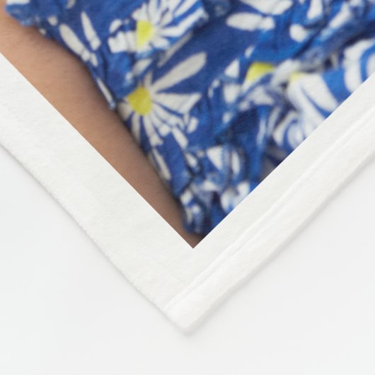 モノグラム数々のフォトコラージュハグ&キス フリースブランケット (角)